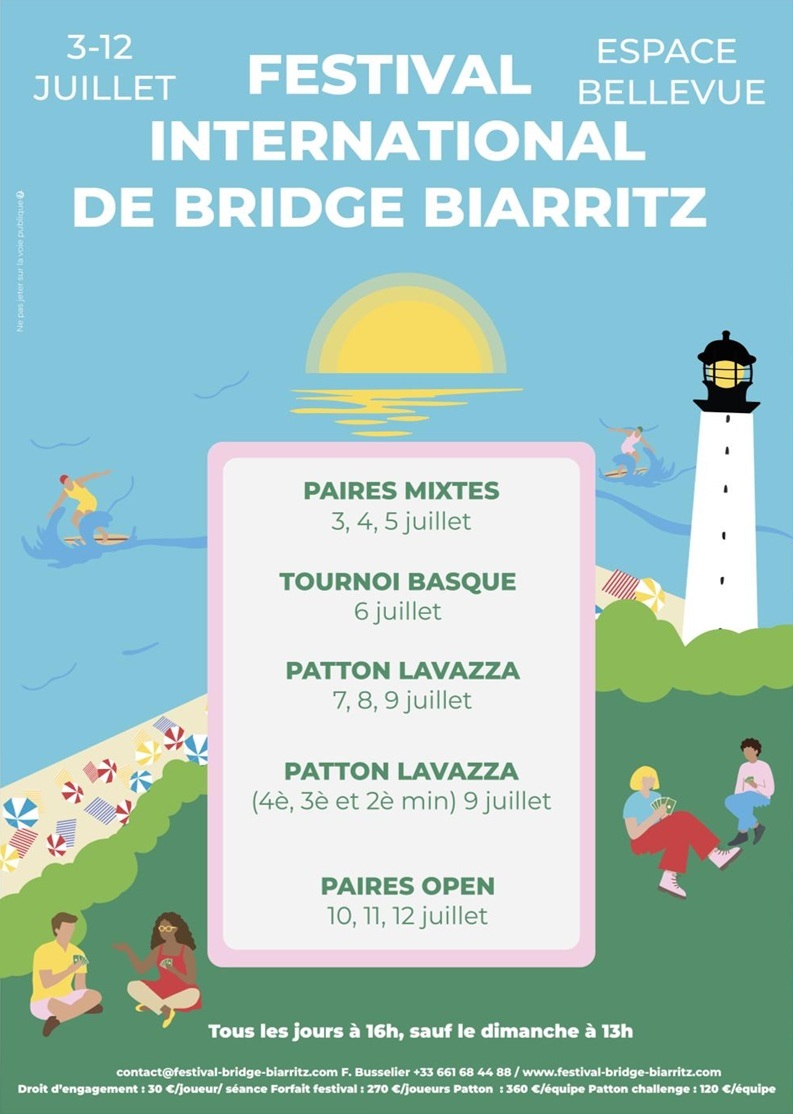 Mère et fils, vainqueurs au Festival International de Bridge de Biarritz
